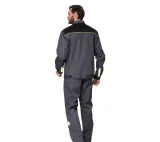 Костюм мужской "Профессионал 1" серый/чёрный (куртка и брюки) - фото 7