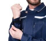 Костюм мужской "Профессионал 1" синий/бежевый (куртка и брюки) - фото 13