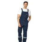 Костюм мужской летний "Профессионал 2 СОП" тёмно-синий/бежевый (куртка и полукомбинезон) - фото 4