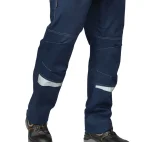 Костюм мужской летний "Профессионал 2 СОП" тёмно-синий/бежевый (куртка и полукомбинезон) - фото 9