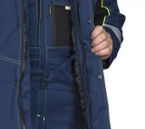 Костюм мужской утеплённый "Бренд К" тёмно-синий/чёрный - фото 7