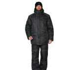 Костюм мужской утеплённый "Викинг" чёрный (куртка и брюки) - фото 2