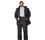 Костюм мужской утеплённый "Викинг" чёрный (куртка и брюки) - фото 4