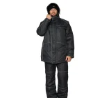 Костюм мужской утеплённый "Викинг" чёрный (куртка и брюки) - фото 7