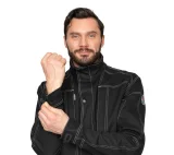 Костюм мужской "Викинг 2021" чёрный (куртка и брюки) - фото 19