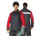 Костюм огнестойкий "Гектор" серый/красный 1 класса защиты (куртка и брюки) - фото 1