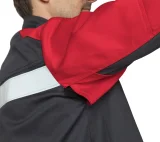 Костюм огнестойкий "Гектор" серый/красный 1 класса защиты (куртка и брюки) - фото 8