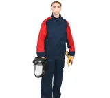 Костюм огнестойкий "Гектор" синий/красный 1 класса защиты (куртка и брюки) - фото 4