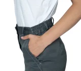 Костюм женский "Пантеон" серый/красный (куртка и брюки) - фото 5