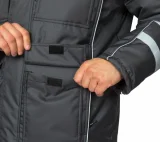 Куртка мужская утеплённая "Аляска Ультра" тёмно-серая - фото 11