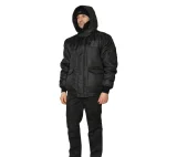 Куртка мужская утеплённая "Альфа" чёрная укороченная - фото 4