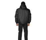 Куртка мужская утеплённая "Альфа" чёрная укороченная - фото 5