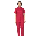 Куртка женская "Медик" красная - фото 2