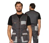 Полукомбинезон мужской "Бренд" серый/серый - фото 1