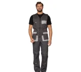 Полукомбинезон мужской "Бренд" серый/серый - фото 2