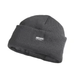 Шапка зимняя "Тинсулейт" универсальная трикотажная с подкладкой из флиса серая - фото 1