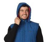 Жилет мужской утеплённый "Амур" васильковый/красный - фото 7