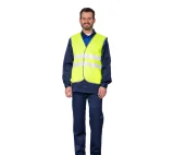 Жилет сигнальный "Спектр Лайт 1" лимонный с застёжкой на контактной ленте - фото 2