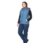 Жилет женский утеплённый "Амур" синий/красный - фото 5