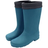 Сапоги ЭВА АВРОРА (ЖАНЕТТ) женские, утепленные (нетк. полотно), изумрудные - фото 1