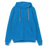 Толстовка на молнии с капюшоном Siverga, бирюзовая - фото 1