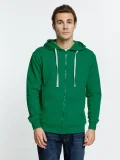 Толстовка на молнии с капюшоном Siverga, зеленая - фото 8
