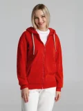 Толстовка на молнии с капюшоном Unit Siverga, красная - фото 15