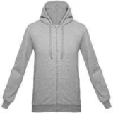 Толстовка на молнии с капюшоном Unit Siverga, серый меланж - фото 1