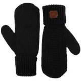 Варежки Brugge, черные - фото 4