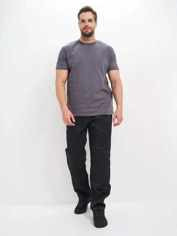 Брюки Балтика (тк.35% хлопок, 65% пэ), черные