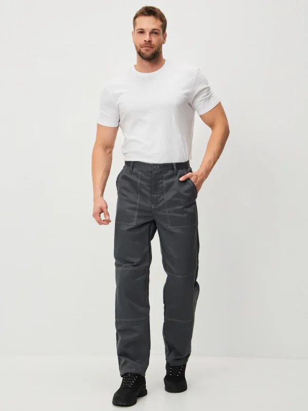 Брюки Балтика (тк.35% хлопок, 65% пэ), серые