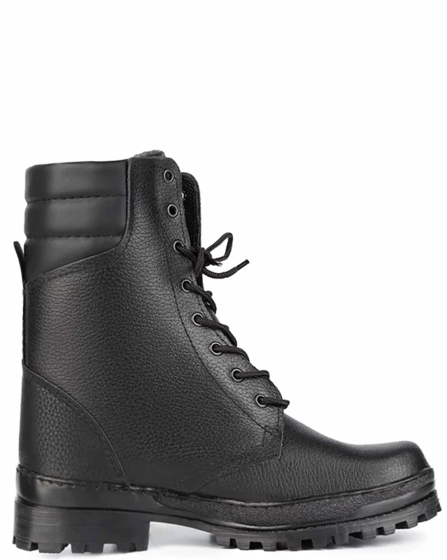 Ботинки с высокими берцами "Армия хром", натуральная кожа