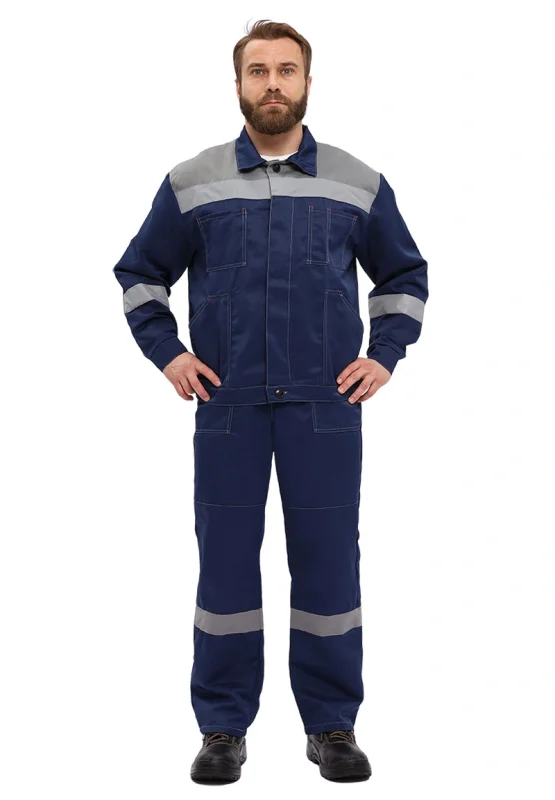 Костюм "ЛЕГИОН" куртка/полукомб. Т.СИНИЙ/СЕРЫЙ