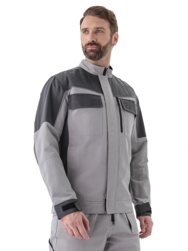 Костюм "НОВАТОР" куртка/полукомбинезон, цвет: СВ.СЕРЫЙ/Т.СЕРЫЙ