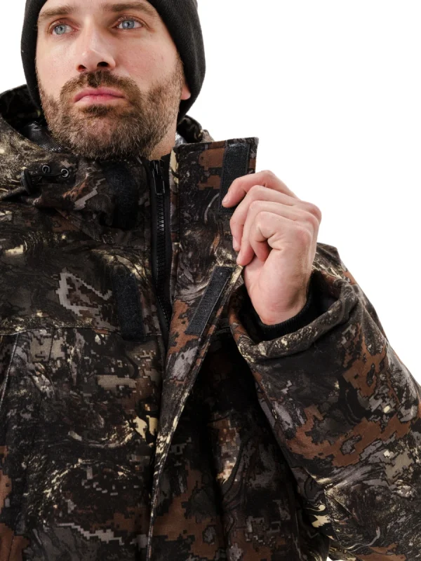 Костюм зимний "СКАНДИН" куртка/полукомб. цвет: кмф "ГЛИНА", ткань: Алова