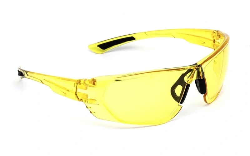 Очки защитные открытые поликарбонатные ЕЛАНПЛАСТ ИДЕАЛ желтые KN (ОЧК102KN)