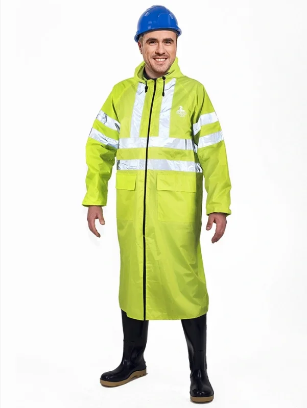 Плащ ВВЗ сигнальный нейлон с ПВХ лимонный