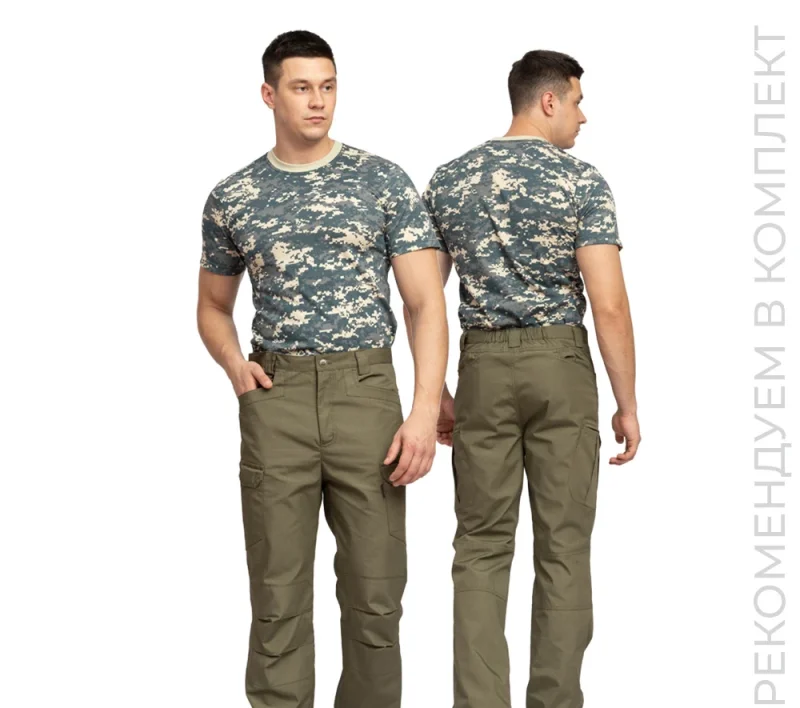 Брюки мужские "Камелот" из ткани рип-стоп хаки