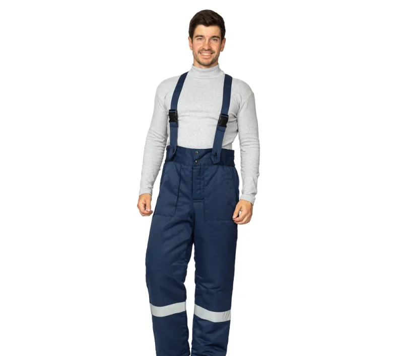 Брюки мужские на утепляющей прокладке для защиты от пониженных температур тёмно-синие