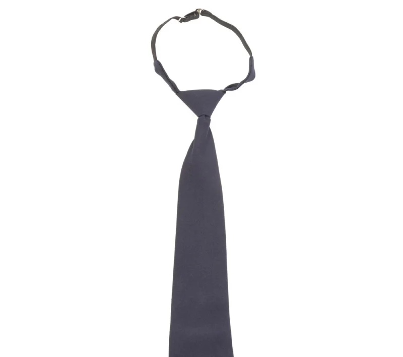 Галстук форменный на мягкой резинке с регулируемой длиной синий