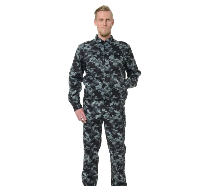 Костюм мужской "Альфа" камуфляж город (куртка и брюки) для охранников