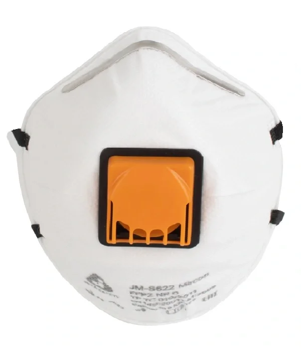 Респиратор с клапаном выдоха JM-8622 Mircon FFP2 NR D до 12ПДК Jeta Safety (аналог 3М 8122)