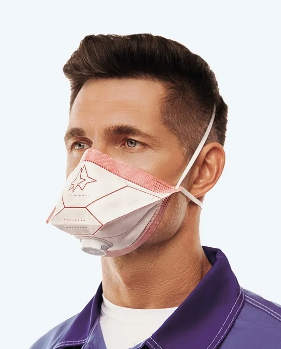 Респиратор с клапаном выдоха RK 6731 (РК) FFP3 NR D (радиоактивные и канцерогенные аэрозоли)