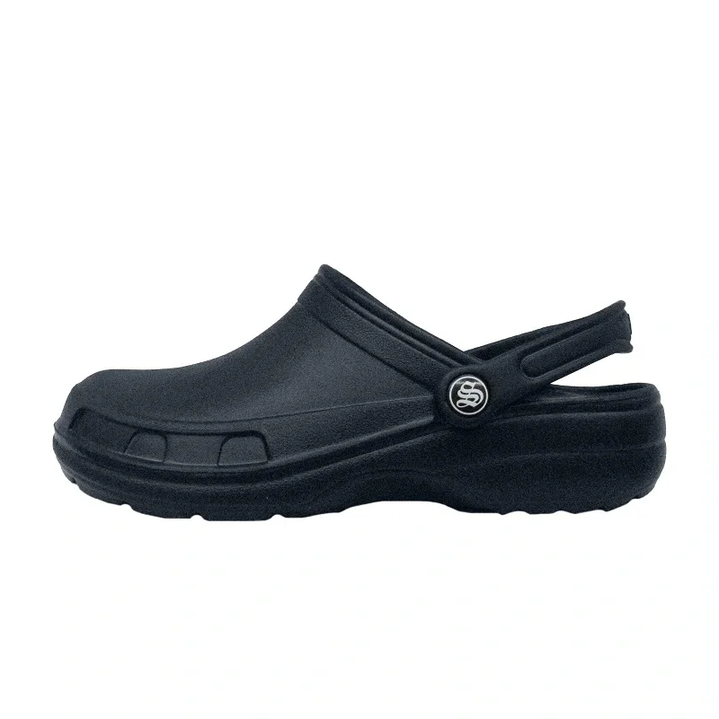 Сабо ЭВА медицинские (STEP) мужские, без перфорации, с ремешком, синие